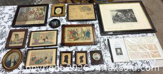MaxSold Auction: 19th Century Victorian Antique Prints, Silhouettes & Miniatures A - Duxbury (Massachusetts, USA) PARTNER MANAGED Downsizing Online Auction - King Caesar Road