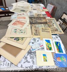 MaxSold Auction: Assorted Vintage Prints, Engravings & Original Drawings A - Duxbury (Massachusetts, USA) PARTNER MANAGED Downsizing Online Auction - King Caesar Road