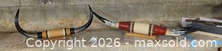 MaxSold Auction: Leather-Wrapped Longhorn Wall Mount on Wooden Base A - Duxbury (Massachusetts, USA) PARTNER MANAGED Downsizing Online Auction - King Caesar Road