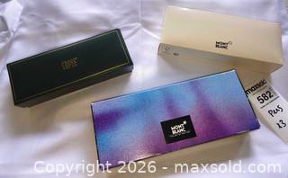MaxSold Auction: Lot of 3 Pens: Montblanc & Cross Black & Green Lacquer with Gold Trim A - Duxbury (Massachusetts, USA) PARTNER MANAGED Downsizing Online Auction - King Caesar Road