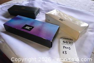 MaxSold Auction: Lot of 3 Pens: Montblanc & Cross Black & Green Lacquer with Gold Trim A - Duxbury (Massachusetts, USA) PARTNER MANAGED Downsizing Online Auction - King Caesar Road
