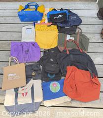 MaxSold Auction: Mixed Assorted Canvas & Nylon Tote, Duffel, Backpack Lot A - Duxbury (Massachusetts, USA) PARTNER MANAGED Downsizing Online Auction - King Caesar Road