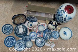 MaxSold Auction: Mixed Blue & White and Polychrome Porcelain Ceramics Set B - Duxbury (Massachusetts, USA) PARTNER MANAGED Downsizing Online Auction - King Caesar Road