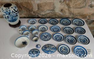 MaxSold Auction: Mixed Blue & White and Polychrome Porcelain Ceramics Set B - Duxbury (Massachusetts, USA) PARTNER MANAGED Downsizing Online Auction - King Caesar Road