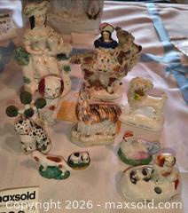 MaxSold Auction: Staffordshire-Style Porcelain & Earthenware Miniature Figurines B - Duxbury (Massachusetts, USA) PARTNER MANAGED Downsizing Online Auction - King Caesar Road