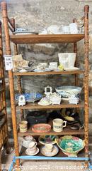 MaxSold Auction: Vintage Bamboo 4-Shelf Etagere Display Shelf C - Duxbury (Massachusetts, USA) PARTNER MANAGED Downsizing Online Auction - King Caesar Road