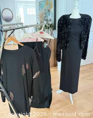 MaxSold Auction: Vintage Dress, Bouclé Jacket, Knit Sweater & Skirt/Pants Black Size 44 A - Duxbury (Massachusetts, USA) PARTNER MANAGED Downsizing Online Auction - King Caesar Road