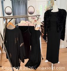 MaxSold Auction: Vintage Dress, Bouclé Jacket, Knit Sweater & Skirt/Pants Black Size 44 A - Duxbury (Massachusetts, USA) PARTNER MANAGED Downsizing Online Auction - King Caesar Road