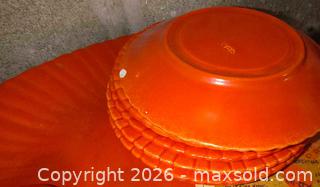 MaxSold Auction: Vintage Stangl Orange & Green Art Pottery Dinnerware Set B - Duxbury (Massachusetts, USA) PARTNER MANAGED Downsizing Online Auction - King Caesar Road
