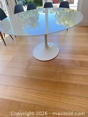 MaxSold Auction: Knoll / KnollStudio Eero Saarinen Oval Dining Table, White - Encinitas (California, USA) SELLER MANAGED Downsizing Online Auction - Hymettus Avenue