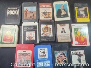 MaxSold Auction: 8-track tapes show tunes - San Mateo (California, USA) SELLER MANAGED Moving Online Auction - Seville Way