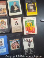 MaxSold Auction: 8-track tapes show tunes - San Mateo (California, USA) SELLER MANAGED Moving Online Auction - Seville Way