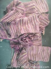 MaxSold Auction: Burgundy sweater unfinished - San Mateo (California, USA) SELLER MANAGED Moving Online Auction - Seville Way