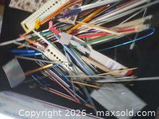 MaxSold Auction: Knitting and sewing supplies - box 1 - San Mateo (California, USA) SELLER MANAGED Moving Online Auction - Seville Way