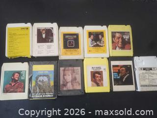 MaxSold Auction: Lot of 11 8-Track Cartridges — Various Artists - San Mateo (California, USA) SELLER MANAGED Moving Online Auction - Seville Way