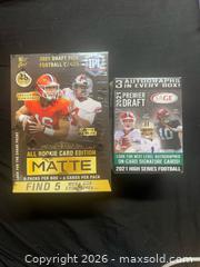 MaxSold Auction: 2021 Wild Card Mega Box & SAGE Blaster Football NEW SEALED  - Buena Park (California, USA) SELLER MANAGED Moving Online Auction - Melrose Street