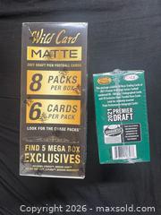 MaxSold Auction: 2021 Wild Card Mega Box & SAGE Blaster Football NEW SEALED  - Buena Park (California, USA) SELLER MANAGED Moving Online Auction - Melrose Street