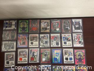 MaxSold Auction: 36 Donruss Optic Football Jersey & Multi-Color Patch Cards - Buena Park (California, USA) SELLER MANAGED Moving Online Auction - Melrose Street