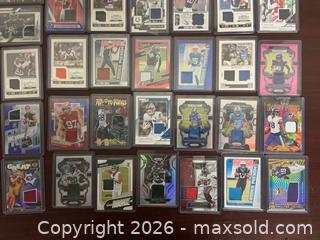 MaxSold Auction: 36 Donruss Optic Football Jersey & Multi-Color Patch Cards - Buena Park (California, USA) SELLER MANAGED Moving Online Auction - Melrose Street