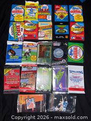 MaxSold Auction: Assorted Vintage Sports Card Packs, 1980s–1990s, 22 Packs (NEW Sealed) - Buena Park (California, USA) SELLER MANAGED Moving Online Auction - Melrose Street