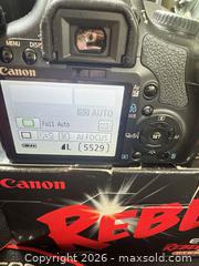 MaxSold Auction: Canon EOS Rebel XSi (450D) with EF-S 18-55mm Kit Lens 32Gb SD Card Camera Bag (Working) - Buena Park (California, USA) SELLER MANAGED Moving Online Auction - Melrose Street