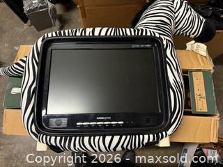 MaxSold Auction: Hannspree 19" Portable Monitor / Small TV - HDMI, VGA, AV - Buena Park (California, USA) SELLER MANAGED Moving Online Auction - Melrose Street