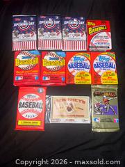 MaxSold Auction: Lot of 11 Baseball Trading Card Packs (1988–2023) - Buena Park (California, USA) SELLER MANAGED Moving Online Auction - Melrose Street