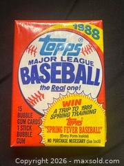MaxSold Auction: Lot of 11 Baseball Trading Card Packs (1988–2023) - Buena Park (California, USA) SELLER MANAGED Moving Online Auction - Melrose Street