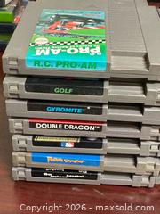 MaxSold Auction: Lot of 14 Original NES Game Cartridges - Buena Park (California, USA) SELLER MANAGED Moving Online Auction - Melrose Street