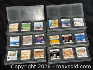 MaxSold Auction: Lot of 18 Nintendo DS Puzzle & Mystery Games (NTSC-USA) - Buena Park (California, USA) SELLER MANAGED Moving Online Auction - Melrose Street