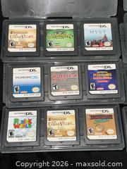 MaxSold Auction: Lot of 18 Nintendo DS Puzzle & Mystery Games (NTSC-USA) - Buena Park (California, USA) SELLER MANAGED Moving Online Auction - Melrose Street