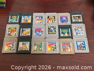 MaxSold Auction: Lot of 18 Nintendo Game Boy (Original) Game Cartridges - NTSC-U - Buena Park (California, USA) SELLER MANAGED Moving Online Auction - Melrose Street