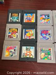 MaxSold Auction: Lot of 18 Nintendo Game Boy (Original) Game Cartridges - NTSC-U - Buena Park (California, USA) SELLER MANAGED Moving Online Auction - Melrose Street