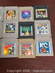 MaxSold Auction: Lot of 18 Nintendo Game Boy (Original) Game Cartridges - NTSC-U - Buena Park (California, USA) SELLER MANAGED Moving Online Auction - Melrose Street