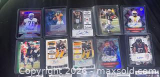 MaxSold Auction: Lot of 20 Autographed Football Rookie Cards — Panini, Donruss, Certified - Buena Park (California, USA) SELLER MANAGED Moving Online Auction - Melrose Street