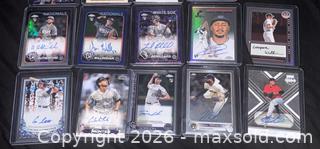 MaxSold Auction: Lot of 20 Baseball Trading Cards with Autographs & Refractors - Buena Park (California, USA) SELLER MANAGED Moving Online Auction - Melrose Street