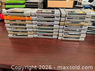 MaxSold Auction: Lot of 21 SNES (Super Nintendo) Game Cartridges - NTSC-U/C - Buena Park (California, USA) SELLER MANAGED Moving Online Auction - Melrose Street