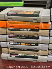 MaxSold Auction: Lot of 21 SNES (Super Nintendo) Game Cartridges - NTSC-U/C - Buena Park (California, USA) SELLER MANAGED Moving Online Auction - Melrose Street