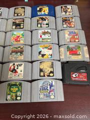 MaxSold Auction: Lot of 29 Nintendo 64 (N64) Game Cartridges — NTSC - Buena Park (California, USA) SELLER MANAGED Moving Online Auction - Melrose Street