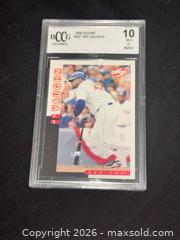 MaxSold Auction: Lot of 3 BCCG (Beckett) Graded Baseball Trading Cards  Mo Vaughn & Greg Maddux  - Buena Park (California, USA) SELLER MANAGED Moving Online Auction - Melrose Street
