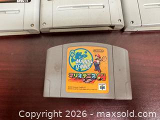 MaxSold Auction: Lot of 7 Japanese SNES & N64 Game Cartridges - Buena Park (California, USA) SELLER MANAGED Moving Online Auction - Melrose Street