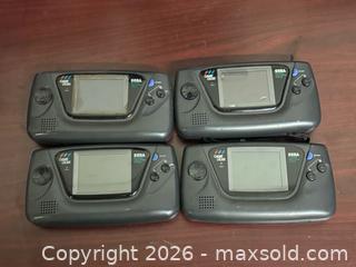 MaxSold Auction: Sega Game Gear handheld consoles (4) - Black - Buena Park (California, USA) SELLER MANAGED Moving Online Auction - Melrose Street
