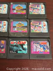 MaxSold Auction: Sega Game Gear Lot of 12 Cartridges - Buena Park (California, USA) SELLER MANAGED Moving Online Auction - Melrose Street