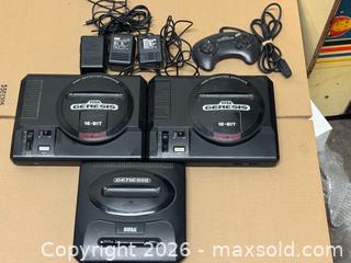 MaxSold Auction: Sega Genesis Consoles (Lot of 3) — Model 1 & Model 2 - Buena Park (California, USA) SELLER MANAGED Moving Online Auction - Melrose Street