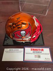 MaxSold Auction: Tampa Bay Buccaneers Mini Helmet Signed by Dexter Jackson - Buena Park (California, USA) SELLER MANAGED Moving Online Auction - Melrose Street