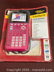MaxSold Auction: Texas Instruments TI-84 Plus CE Graphing Calculator - Pink - Buena Park (California, USA) SELLER MANAGED Moving Online Auction - Melrose Street