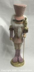 MaxSold Auction: Large Decorative Pink & Gold Nutcracker Christmas Figure 2 Feet Tall - Los Angeles (California, USA) SUPER SHORT NOTICE SELLER MANAGED Charity/Fundraising Online Auction - Vanowen Street