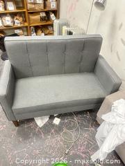 MaxSold Auction: Little Grey Couch - Los Angeles (California, USA) SUPER SHORT NOTICE SELLER MANAGED Charity/Fundraising Online Auction - Vanowen Street