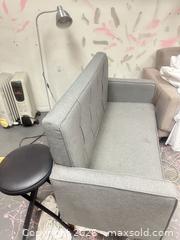 MaxSold Auction: Little Grey Couch - Los Angeles (California, USA) SUPER SHORT NOTICE SELLER MANAGED Charity/Fundraising Online Auction - Vanowen Street