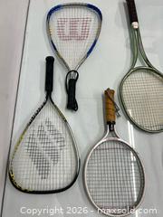MaxSold Auction: Lot Features a Mix of 9 Vintage and Modern Tennis Rackets  - Los Angeles (California, USA) SUPER SHORT NOTICE SELLER MANAGED Charity/Fundraising Online Auction - Vanowen Street